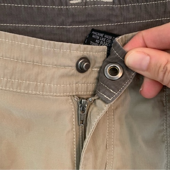 Kuhl Mountain Culture Women's 10 Khaki Capris Cropped Pants Embroidered Outdoor - Picture 4 of 16